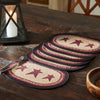 Mayflower Market Placemat Connell Oval Placemat Stencil Stars Set of 6 10x15