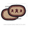 Mayflower Market Placemat Connell Oval Placemat Stencil Stars Set of 6 10x15