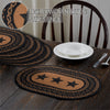 Mayflower Market Placemat Farmhouse Jute Placemat Stencil Stars Set of 6 10x15