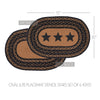 Mayflower Market Placemat Farmhouse Jute Placemat Stencil Stars Set of 6 10x15