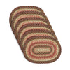 Mayflower Market Placemat Ginger Spice Jute Oval Placemat Set of 6 10x15