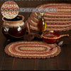 Mayflower Market Placemat Ginger Spice Jute Oval Placemat Set of 6 10x15