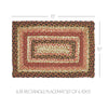 Mayflower Market Placemat Ginger Spice Jute Rect Placemat Set of 6 10x15
