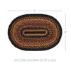 Mayflower Market Placemat Heritage Farms Jute Oval Placemat Set of 6 10x15