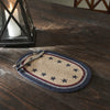 Mayflower Market Placemat My Country Oval Placemat Stencil Stars 10x15