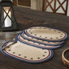 Mayflower Market Placemat My Country Oval Placemat Stencil Stars Set of 4 13x19