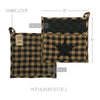 Mayflower Market Pot Holder Black Star Pot Holder Set of 2 8x8