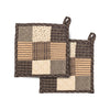 Mayflower Market Pot Holder Kettle Grove Pot Holder Patchwork Blocks Set of 2 8x8