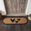 Mayflower Market Rug Down Home Rooster & Hens Coir Rug Oval 17x48