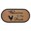 Mayflower Market Rug Down Home Welcome to the Roost Coir Rug Oval 17x36