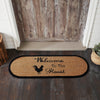 Mayflower Market Rug Down Home Welcome to the Roost Coir Rug Oval 17x48