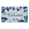 Mayflower Market Rug Finders Keepers Hydrangea Welcome Nylon Rug Rect 17.5x29.5