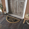 Mayflower Market Rug Woof Welcome Coir Rug Half Circle 16.5x33