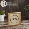 Mayflower Market Sign 1776 Stars Wooden Sign 7x7