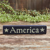 Mayflower Market Sign America Blue Wooden Sign 1.75x9