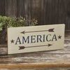 Mayflower Market Sign America Red Arrows Wooden Sign 16x7