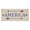 Mayflower Market Sign America Red Arrows Wooden Sign 16x7