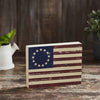 Colonial Flag Wooden Sign 6x8x1.5 - The Village Country Store 