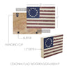 Colonial Flag Wooden Sign 6x8x1.5 - The Village Country Store 