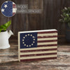 Colonial Flag Wooden Sign 6x8x1.5 - The Village Country Store 