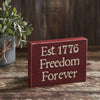 Mayflower Market Sign Freedom Forever Wooden Sign 6x8x1.5