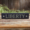 Mayflower Market Sign Navy Liberty Wooden Sign 3x14