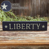 Mayflower Market Sign Navy Liberty Wooden Sign 3x14