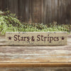 Mayflower Market Sign Stars & Stripes Wooden Sign 2.75x13