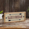 Mayflower Market Sign Sweet Freedom Wooden Sign 7x16