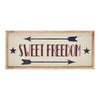 Mayflower Market Sign Sweet Freedom Wooden Sign 7x16