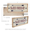 Mayflower Market Sign Sweet Freedom Wooden Sign 7x16