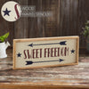 Mayflower Market Sign Sweet Freedom Wooden Sign 7x16