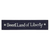 Mayflower Market Sign Sweet Land Of Liberty Blue Wooden Sign 2.75x13