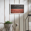 Mayflower Market Sign Vintage USA Flag Since 1776 MDF Wall Hanging 10x16