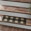 Mayflower Market Stair Tread Black Check Indoor/Outdoor Stair Tread Rect Latex 8.5x27