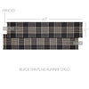 Eston Black Tan Plaid Runner 12x60 - The Village Country Store 