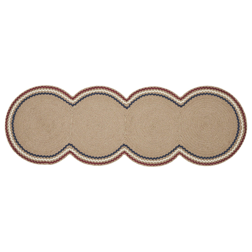 Red White Blue Ric Rac Runner 12x36
