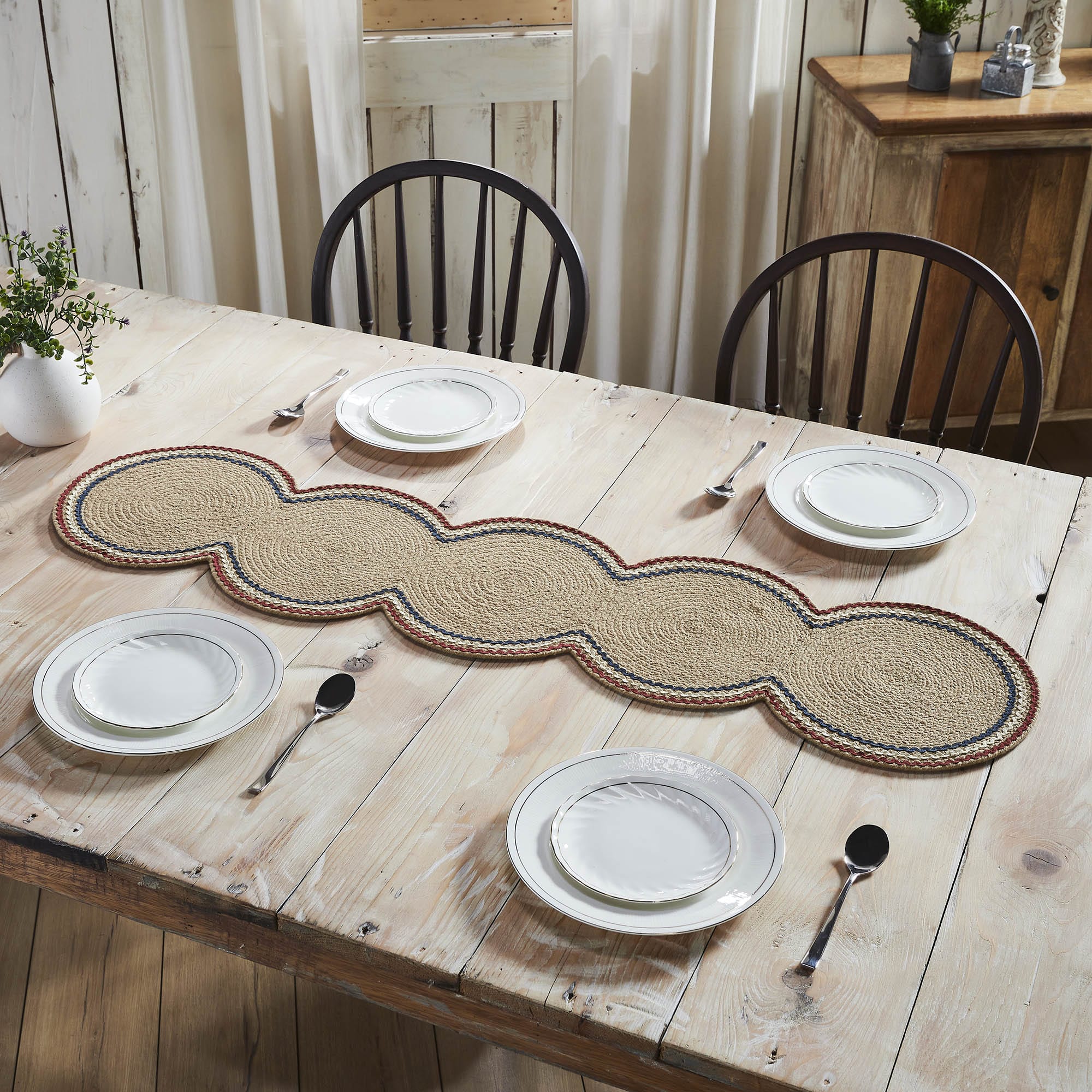 Red Ric Rac Table Runner Red White Blue Ric Rac Runner 12x48