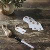 Mayflower Market Tag Faceted Barn Star Barnwood Paper Tag Barn Red 2.75x1.5 w/ Twine Set of 50