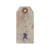 Mayflower Market Tag Primitive Star Tea Stained Paper Tag Navy 3.75x1.75 w/ Twine Set of 50