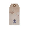 Mayflower Market Tag Primitive Star Tea Stained Paper Tag Navy 4.75x2.25 w/ Twine Set of 50