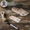 Mayflower Market Tag Primitive Star Tea Stained Paper Tag Navy 4.75x2.25 w/ Twine Set of 50