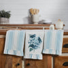 Mayflower Market Tea Towel Finders Keepers Hydrangea Ruffled Tea Towel Set of 3 19x28
