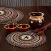 Mayflower Market Trivet Colonial Star Jute Trivet 15 inch Diameter Set of 3