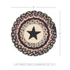 Mayflower Market Trivet Colonial Star Jute Trivet 8 Set of 3
