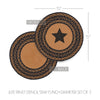 Mayflower Market Trivet Farmhouse Jute Trivet Stencil Star 15 inch Diameter Set of 3
