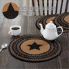 Mayflower Market Trivet Farmhouse Jute Trivet Stencil Star 15 inch Diameter Set of 3