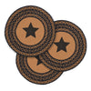 Mayflower Market Trivet Farmhouse Jute Trivet Stencil Star 15 inch Diameter Set of 3
