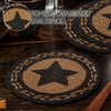 Mayflower Market Trivet Farmhouse Jute Trivet Stencil Star 8 Set of 3
