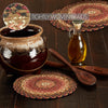 Mayflower Market Trivet Ginger Spice Jute Trivet 8 Set of 3